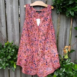 NEW! Sanctuary gorgeous floral sleeveless blouse